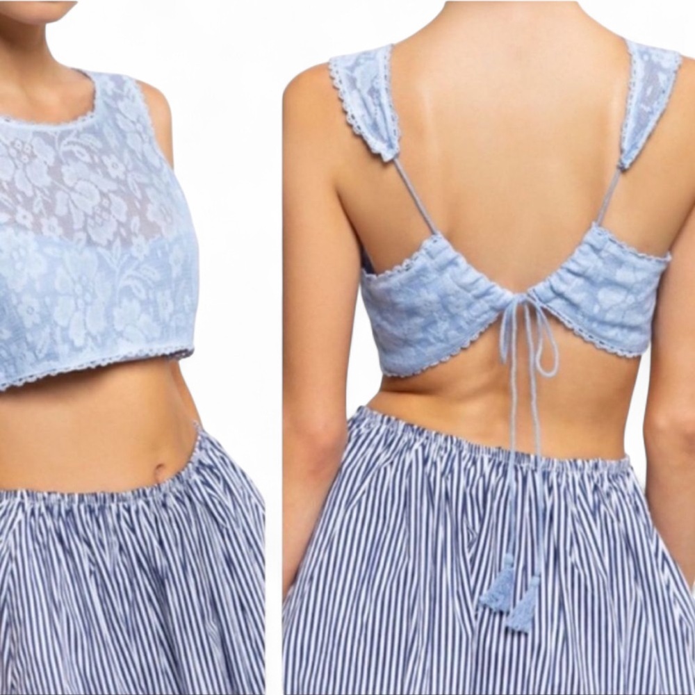 ‎POL Drawstring Lace Crop Top - Picture 5 of 16